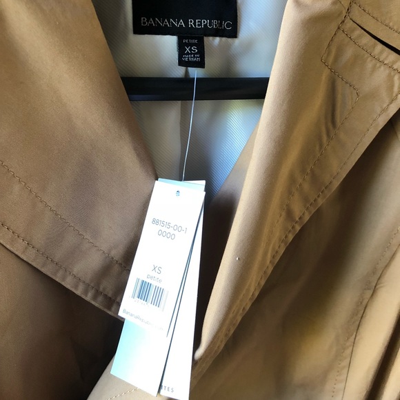 NWT BANANA REPUBLIC Water Resistance Trench - Picture 5 of 5